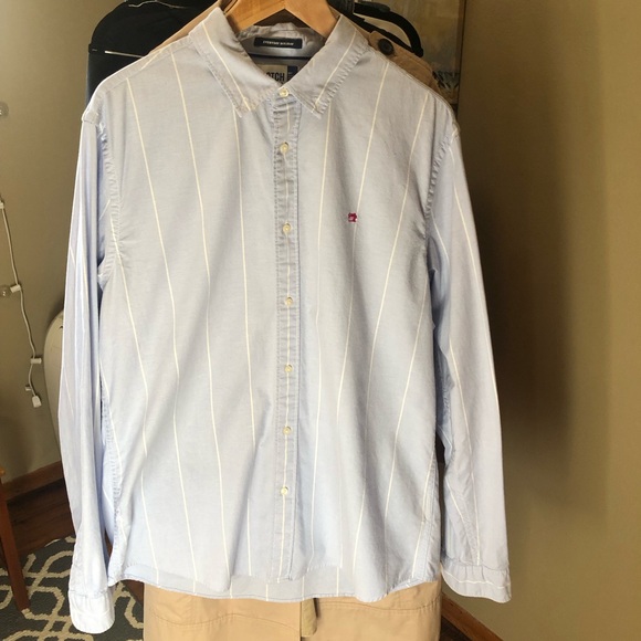 Scotch & Soda Everyday Holiday My Favorite Oxford Shirt Sz XXL - Picture 2 of 9